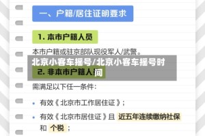 北京小客车摇号/北京小客车摇号时间