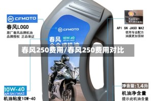 春风250费用/春风250费用对比