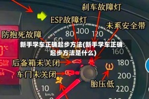 新手学车正确起步方法(新手学车正确起步方法是什么)
