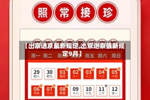 【出京进京最新规定,出京进京最新规定9月】