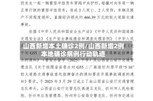 山西新增本土确诊2例/山西新增2例本地确诊病例行动轨迹