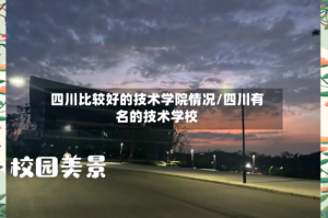 四川比较好的技术学院情况/四川有名的技术学校