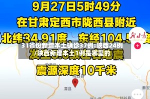 31省份新增本土确诊37例:陕西24例/陕西新增本土1例是哪里的