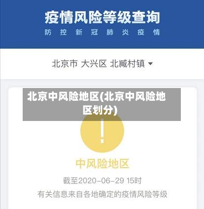 北京中风险地区(北京中风险地区划分)-第1张图片