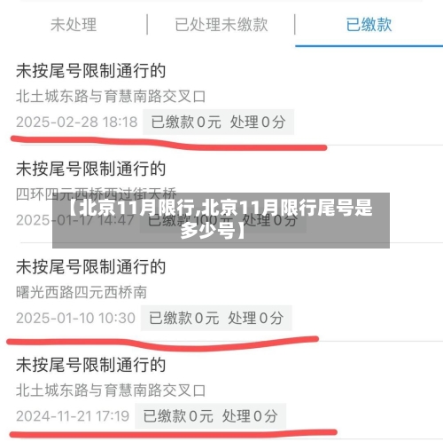 【北京11月限行,北京11月限行尾号是多少号】-第2张图片