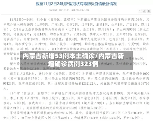 内蒙古新增53例本土确诊/内蒙古新增确诊病例323例-第1张图片