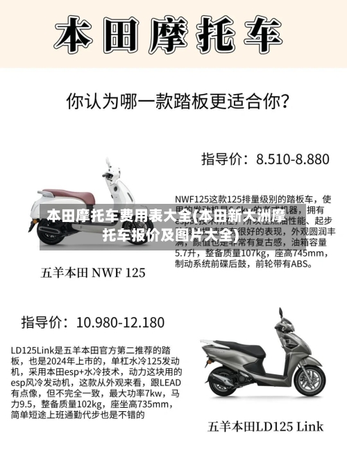 本田摩托车费用表大全(本田新大洲摩托车报价及图片大全)-第2张图片